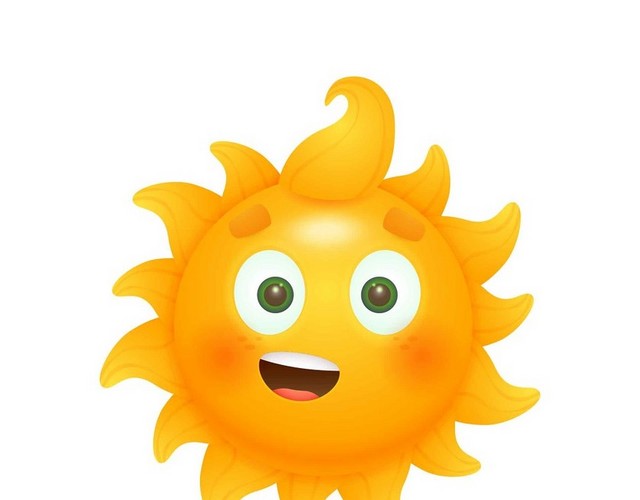 太阳夏日夏天大笑PNG素材