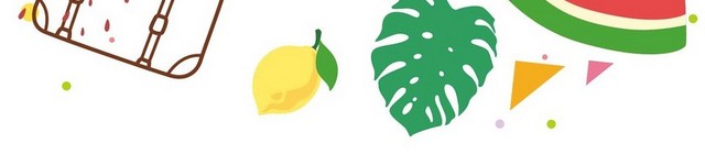 夏天夏日西瓜箱子拖鞋PNG素材