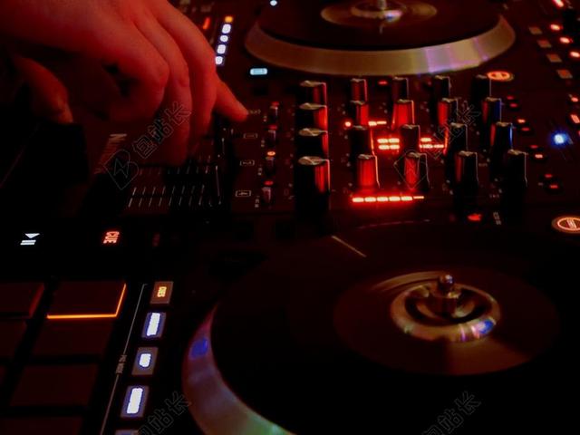 音乐时尚DJ打碟背景图片
