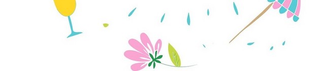 夏天夏日西瓜芒果雨伞PNG素材