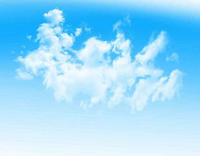 天空蓝天云朵免抠素材