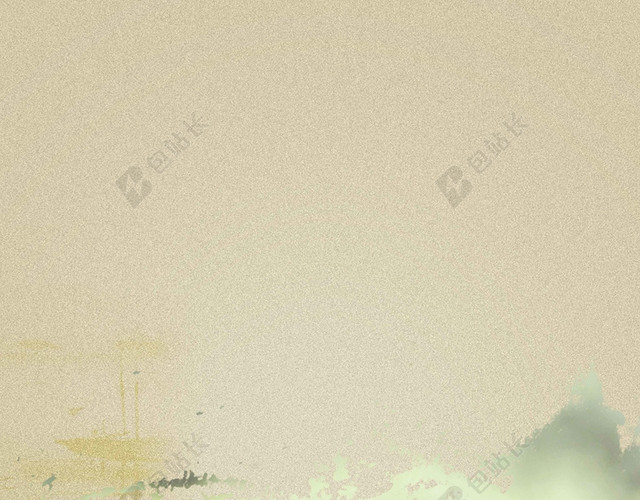 山水绿叶花草纹理古风清新简约杨梅水果海报背景