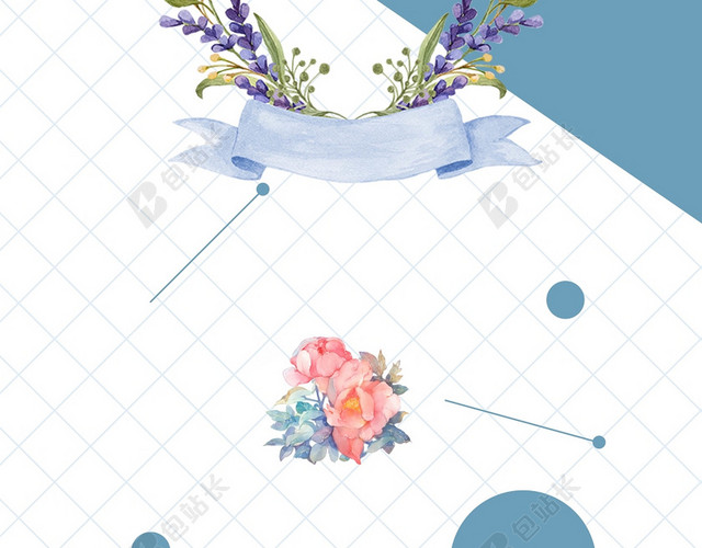 手绘可爱女孩背影夏天女装夏季活动促销白色背景海报