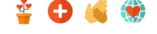 慈善爱心公益爱心义卖手势爱心标志PNG素材