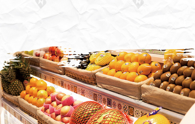 简约五一劳动节蔬菜水果特价超市促销宣传背景素材