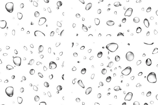 透明雨滴素材图