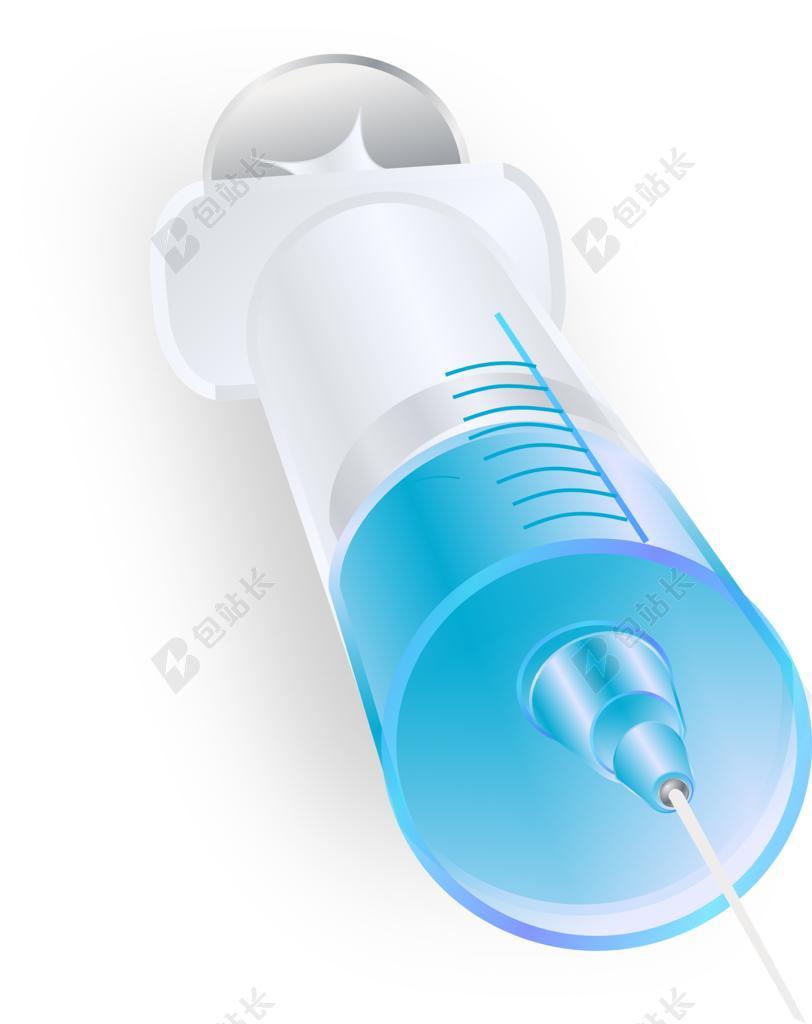 医学医疗一次性疫苗接种注射器背景图片