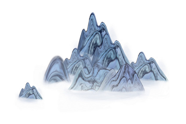 群山水墨画