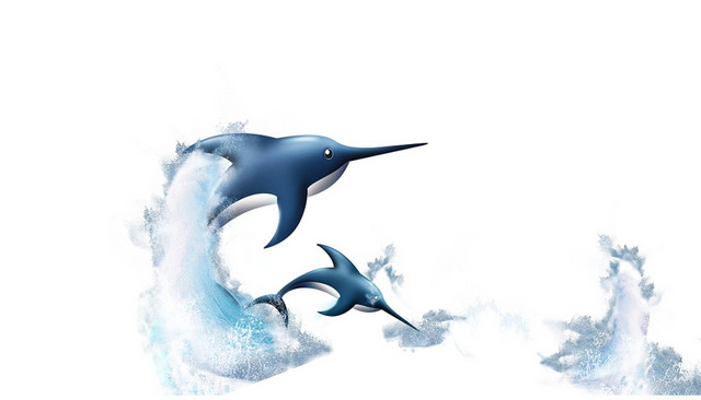 海豚浪花水族馆旅游素材
