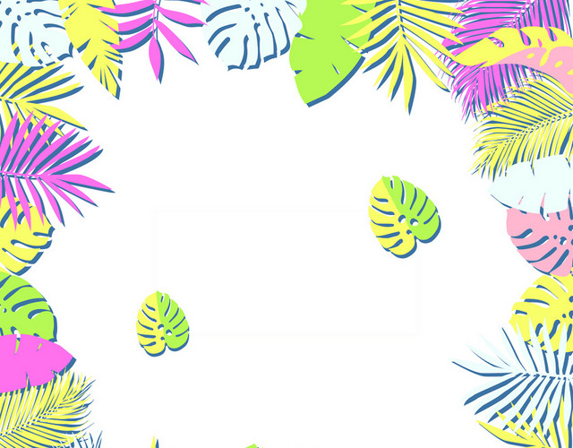 棕榈叶热带植物树叶素材