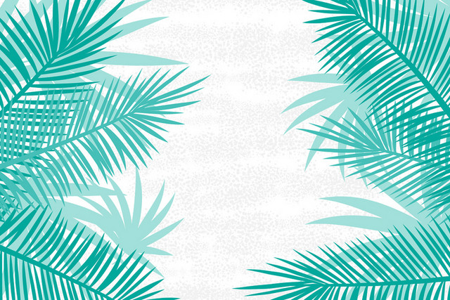 棕榈叶热带植物树叶素材