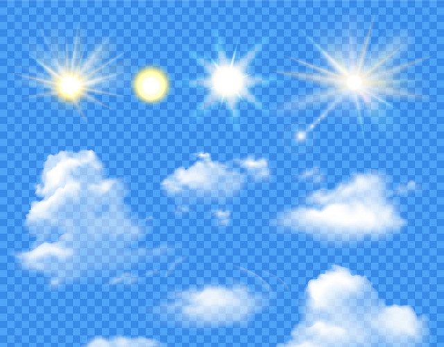 白云天空白色烟雾素材
