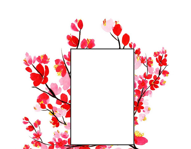 花边花藤相框素材