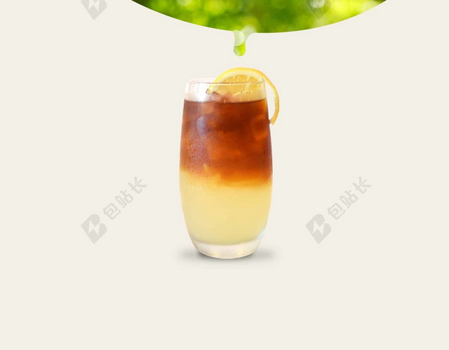 清新文艺夏日饮料奶茶价格表菜单橙子背景