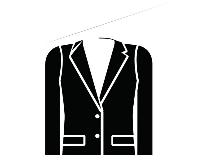 黑色西装服饰衣服素材
