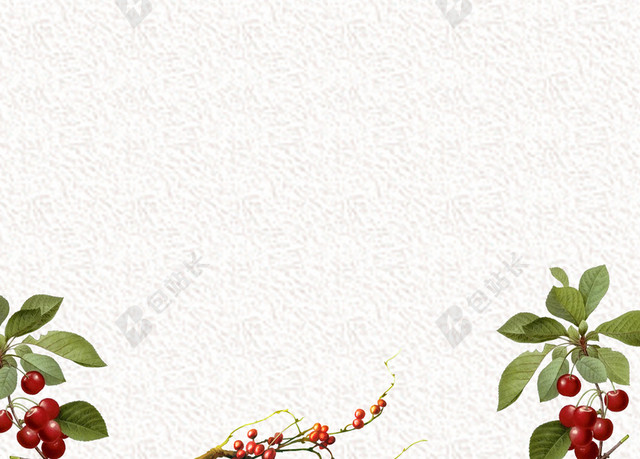 樱桃樱桃树背景素材
