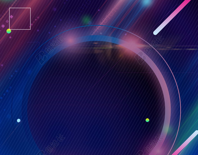简约炫彩光感创意音乐节海报背景