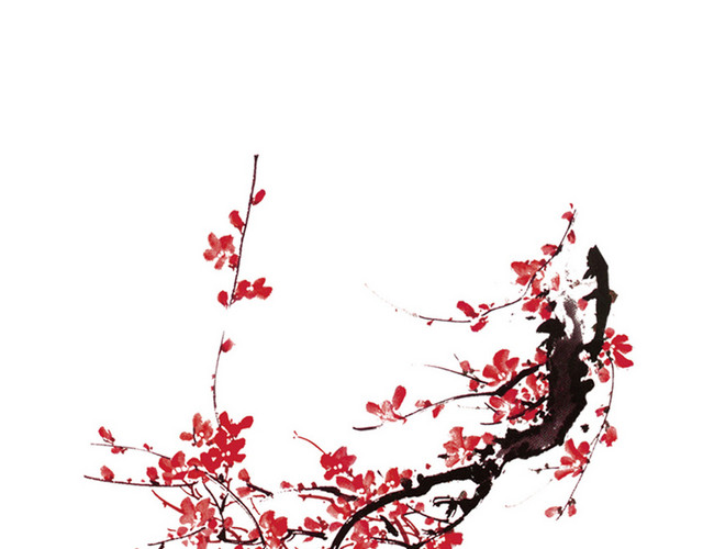 中国风腊梅中国结古典素材