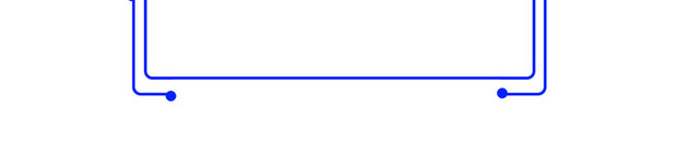 蓝色不规则几何科技边框素材