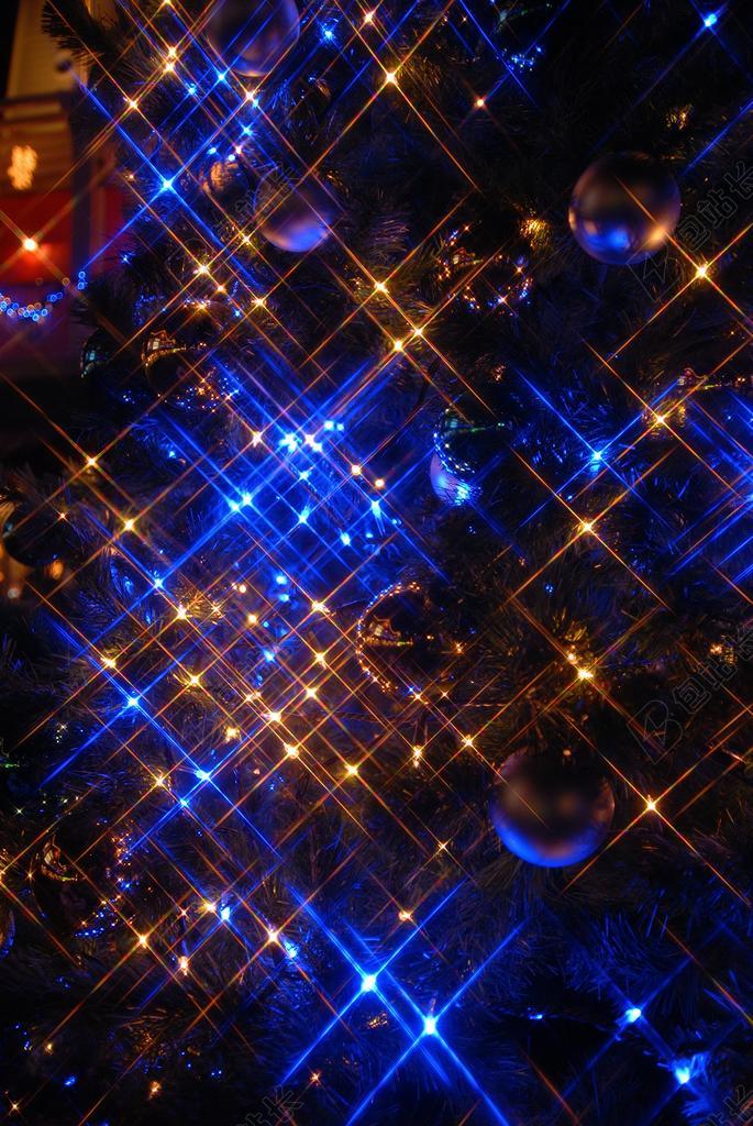 照明 蓝色 横滨市金 圣诞节