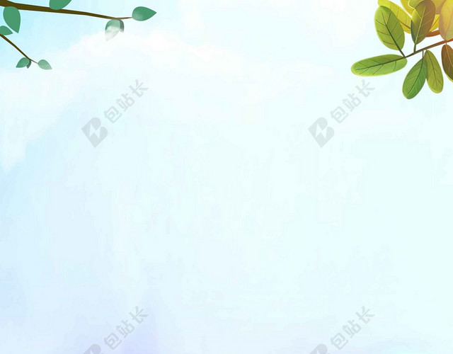 夏令营大自然风景插画背景