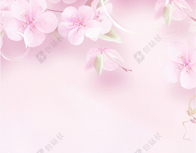 母亲节粉色清新海报背景素材