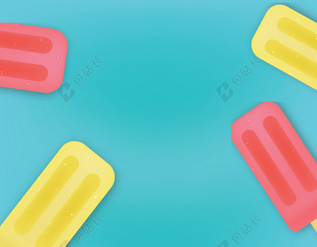 简约绿色夏季海报背景素材