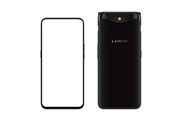 手机模型黑色新款手机电器新品模型PNG素材