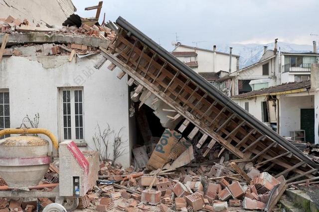地震 瓦砾 崩溃 灾难 房子 道路 恩纳 一瞥 胡同