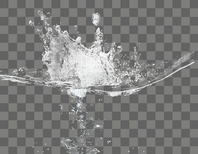 水花水纹飞溅动感水流元素