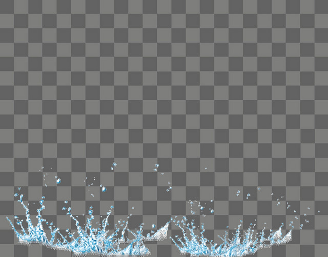 水花水纹飞溅低落晶莹水滴