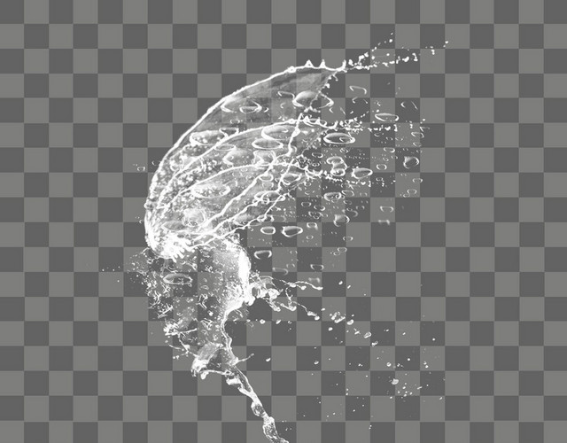 水花水纹简约清水水滴元素