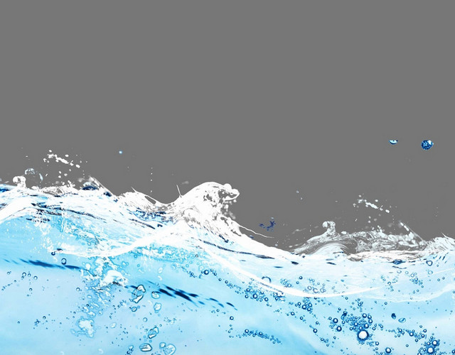 水花蓝色简约素材