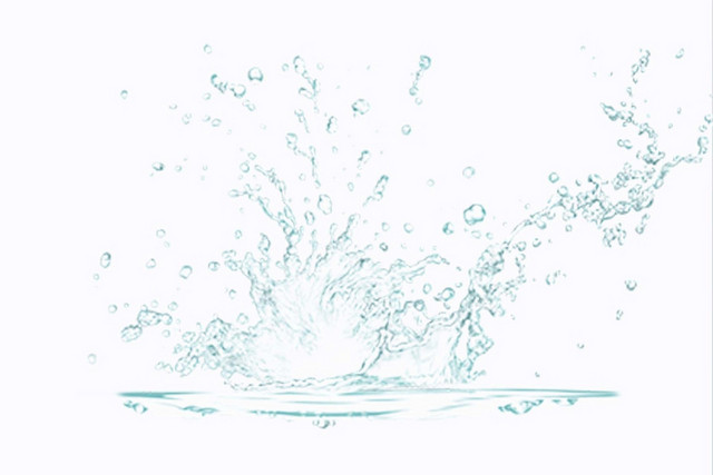 水花浅蓝色简约素材