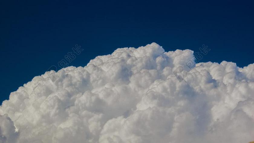 云 积云 天空 蓝色 白 蓝色的天空的云彩 自然