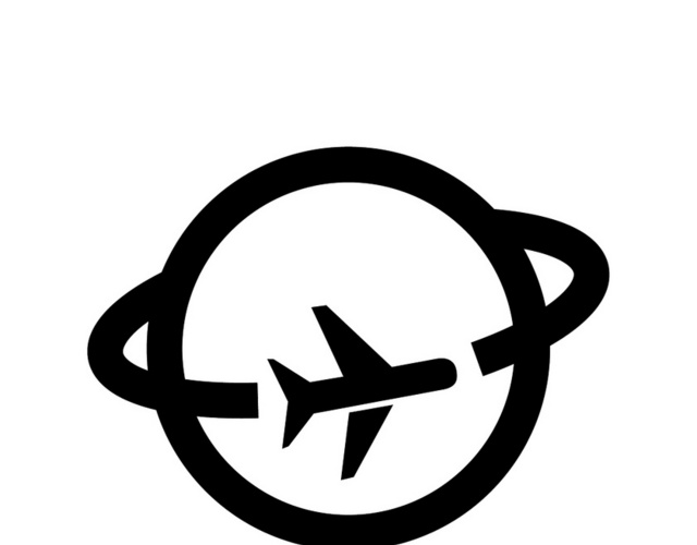 飞机UI矢量ICON定位导航图标