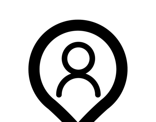 UI矢量ICON定位导航图标人形图标