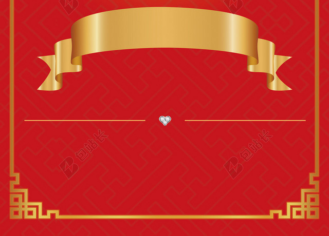 红色简约婚庆公司结婚婚礼迎宾海报背景