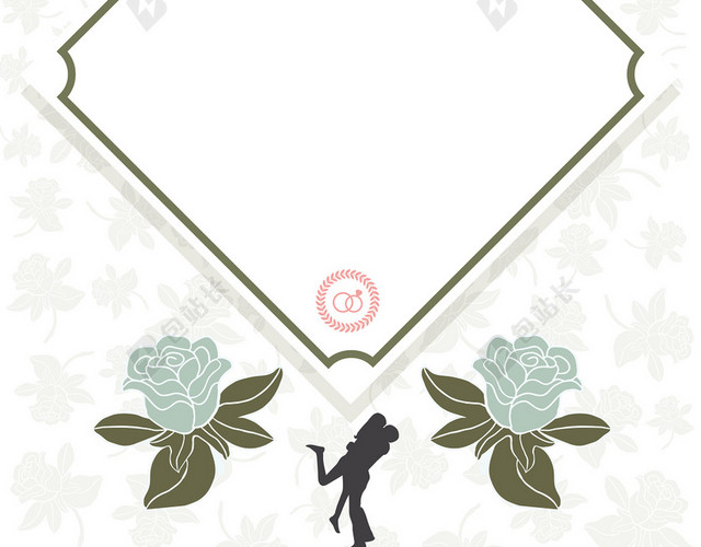 淡色简约婚庆公司结婚婚礼迎宾海报背景