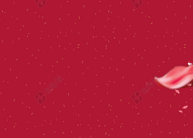 简单大气红色花朵母亲节海报背景