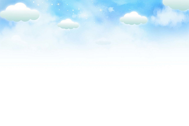 天空蓝天白云蓝色简约素材
