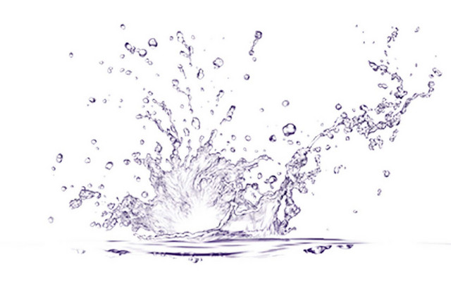 水花透明简约素材