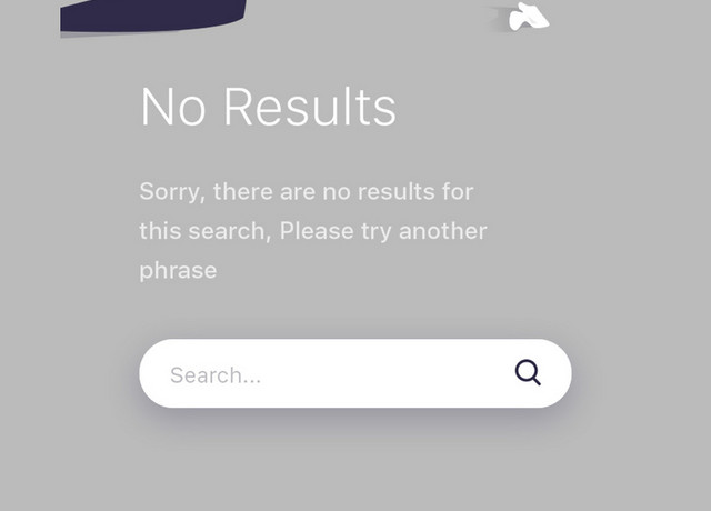 网站APP页面未找到插画素材