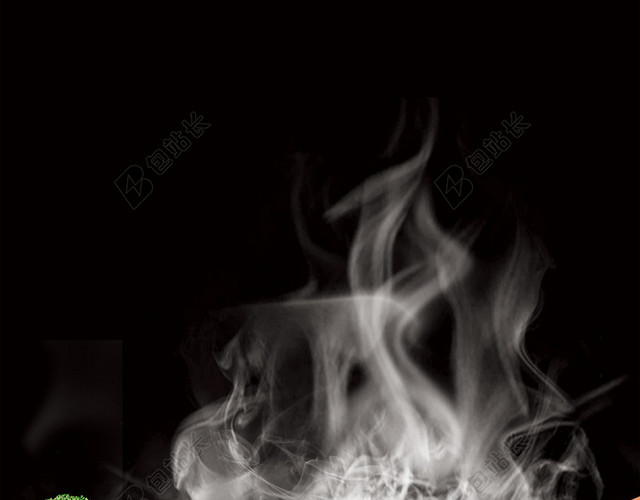 黑色简约大气烤肉宣传单美食促销背景