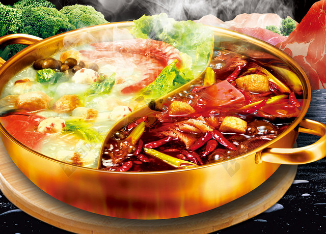 黑色简约大气烤肉宣传单美食促销背景