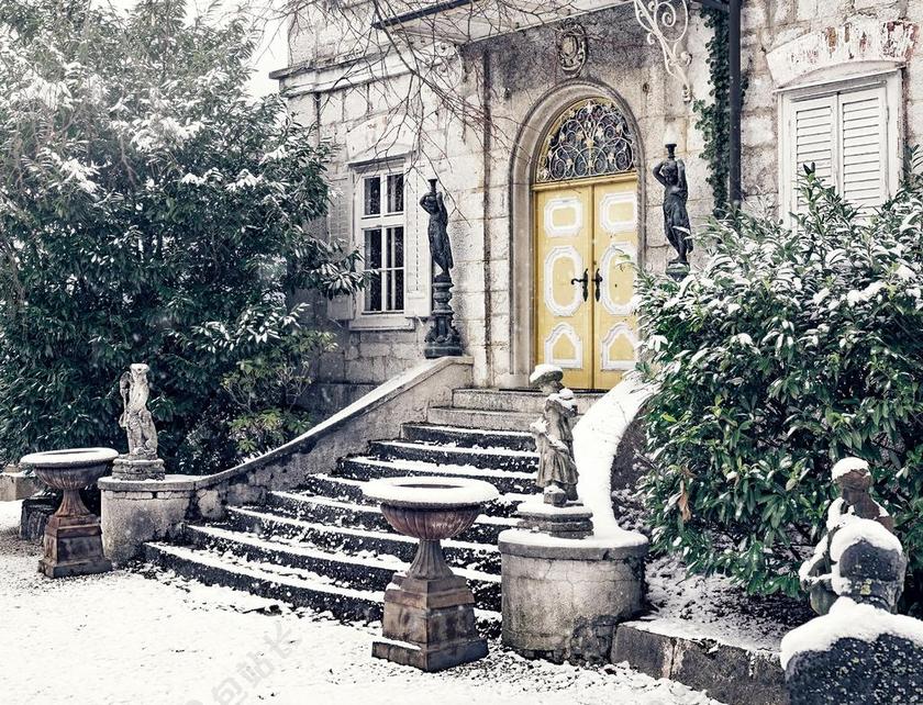 别墅 首页 楼梯 输入 雪 冬天 寒冬 冷 建设 架构