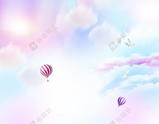 父亲节BANNER小清新多彩父亲节海报背景