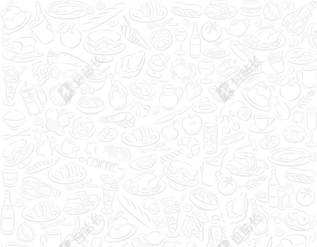 简约纹理白色餐饮餐厅单页海报背景图