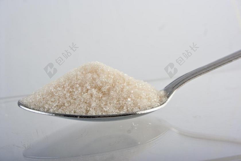 餐饮简约一勺子糖背景图片