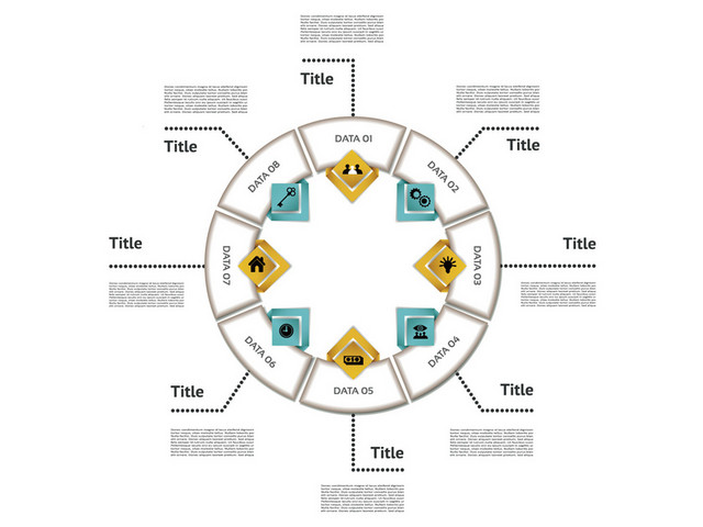PPT课件图标图表矢量素材